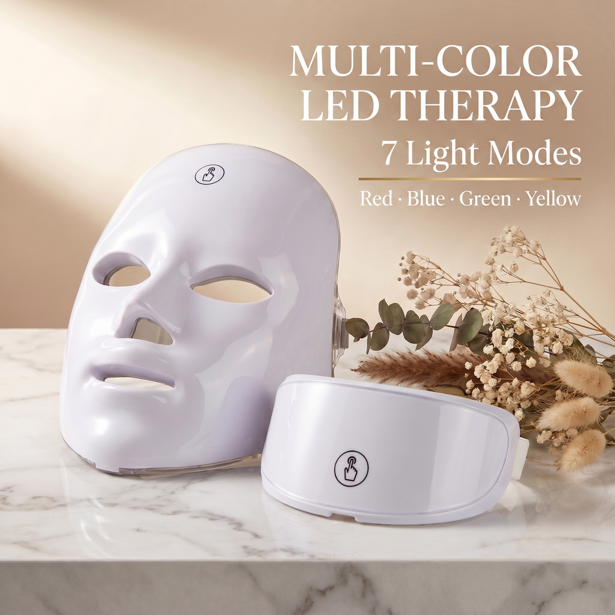Multi-Color LED Therapy - 7 Light Modes