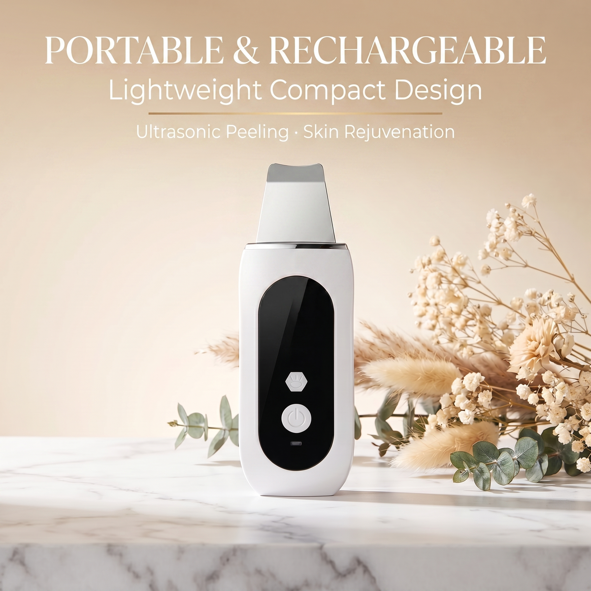 Portable & Rechargeable - Ultrasonic Peeling