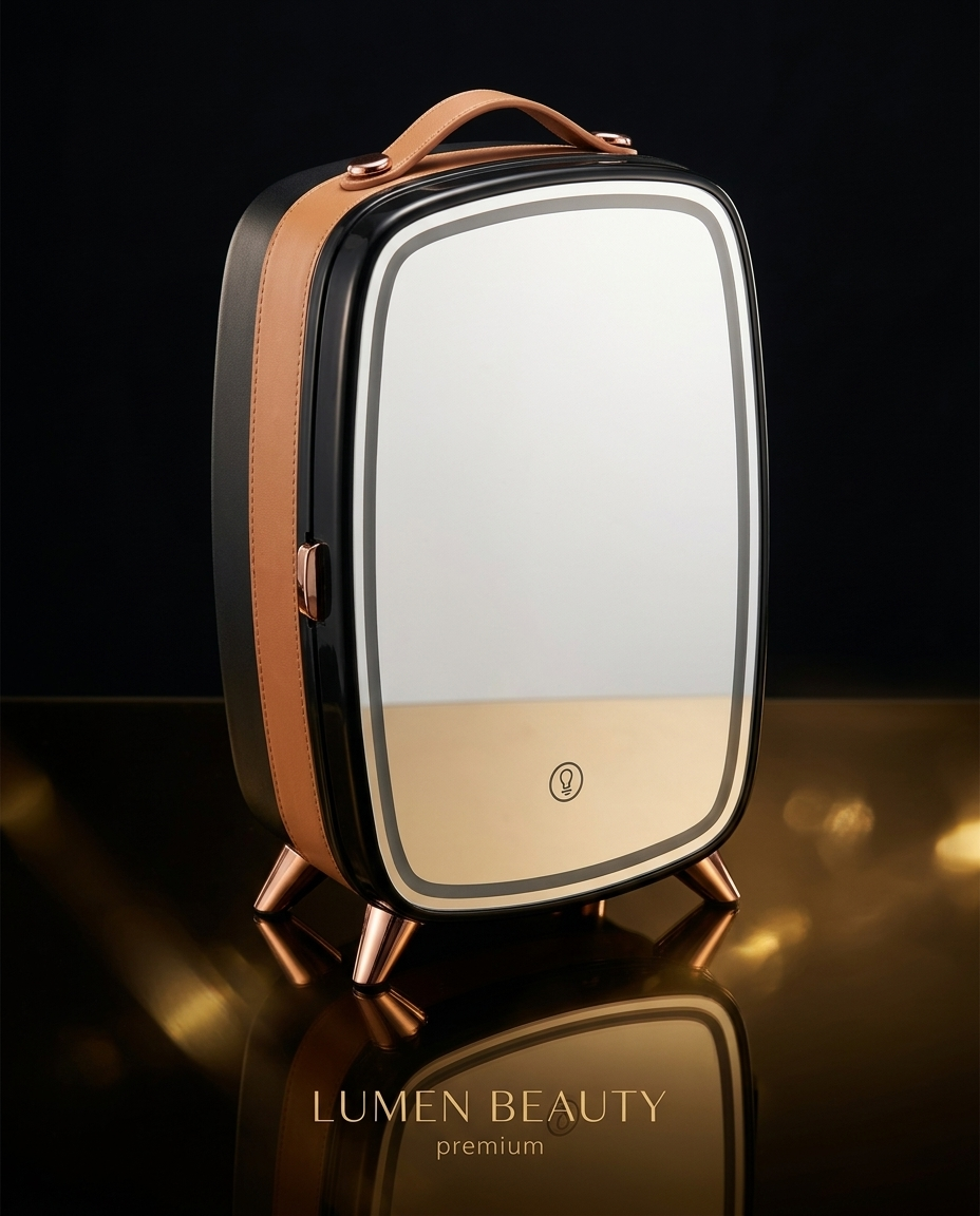 Lumen Mini Beauty Fridge reflection